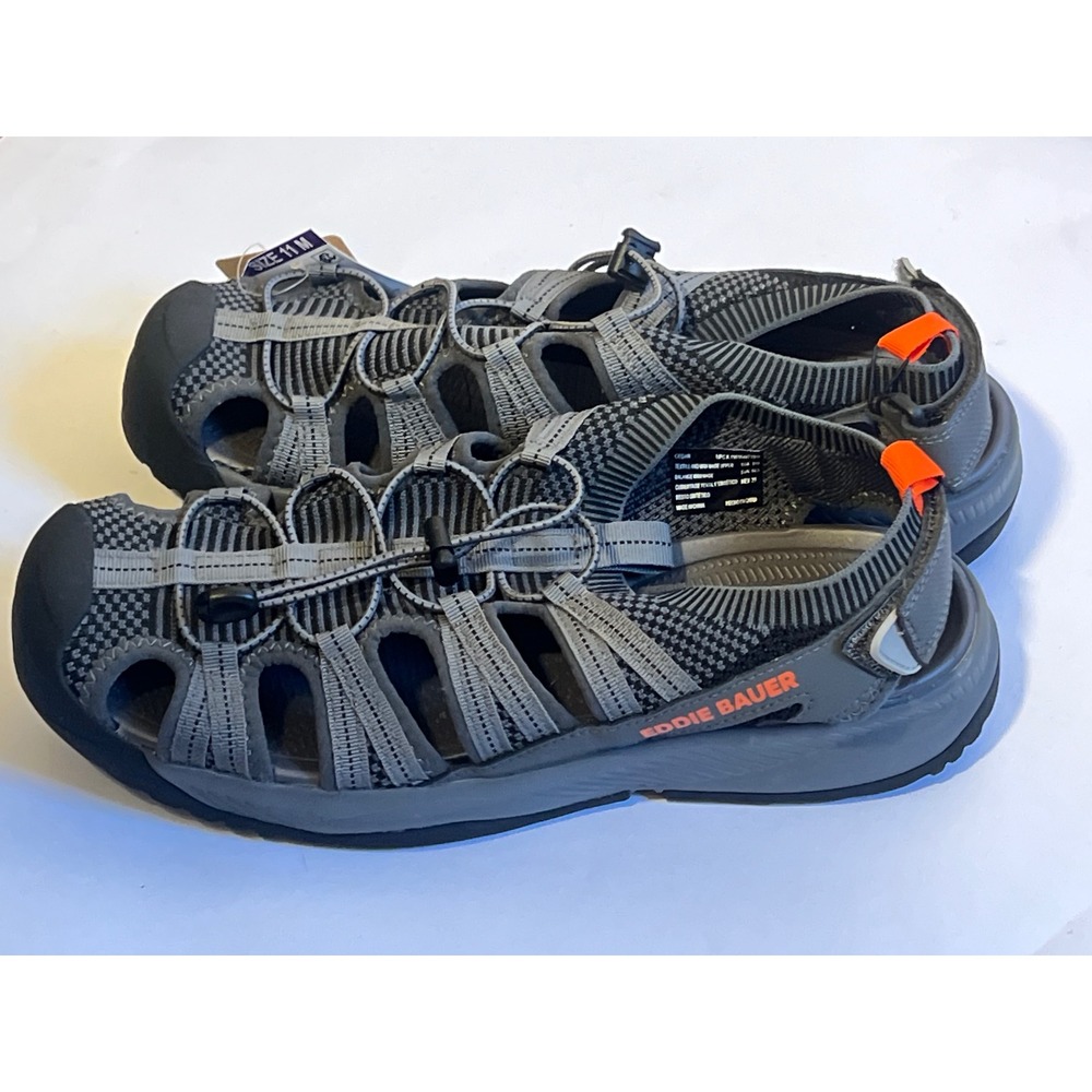 Eddie Bauer Cedar Mens Gray Water Sandals Hiking Sport Shoes Size 11 NEW